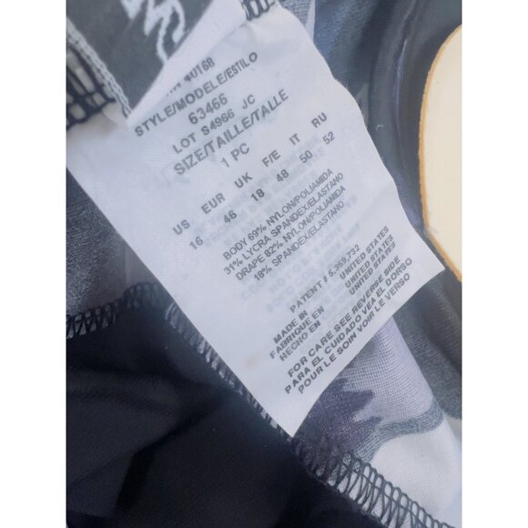 MIRACLESUIT Pandora One Piece Slimming Swimsuit Beach Black Floral Plus Size 16 - Picture 10 of 13